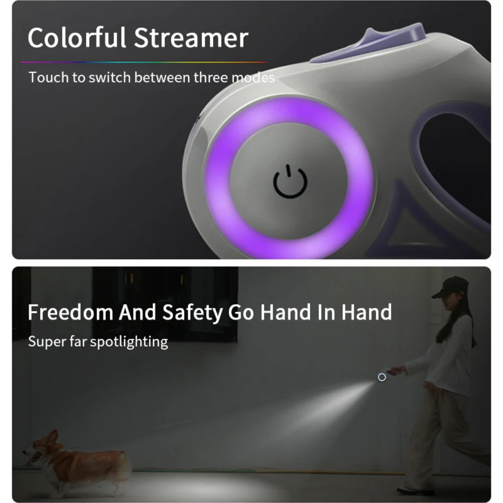 Retractable Leash with Light System